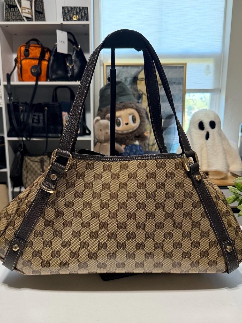 Abbey coated canvas tote